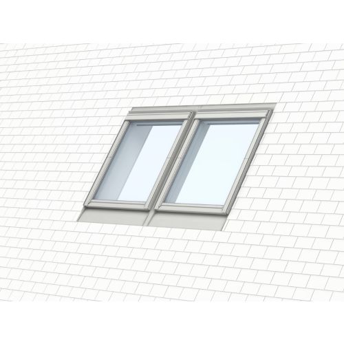 VELUX EKN 4021E Twin Recessed Combination Slate Flashing Installation Kit with 100mm Gap