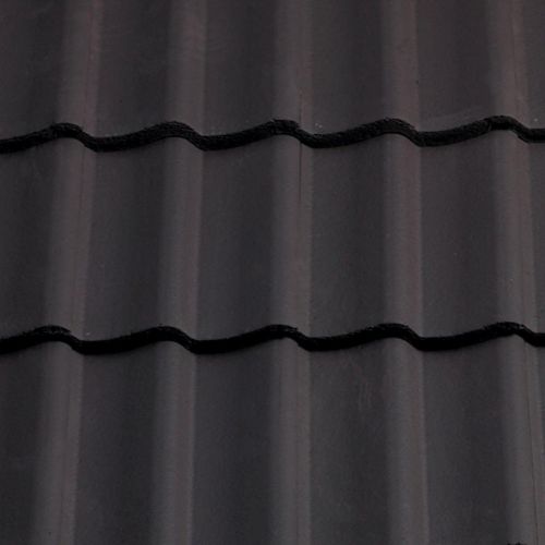 Sandtoft Double Pantile Concrete Roof Tile - Smooth Dark Grey