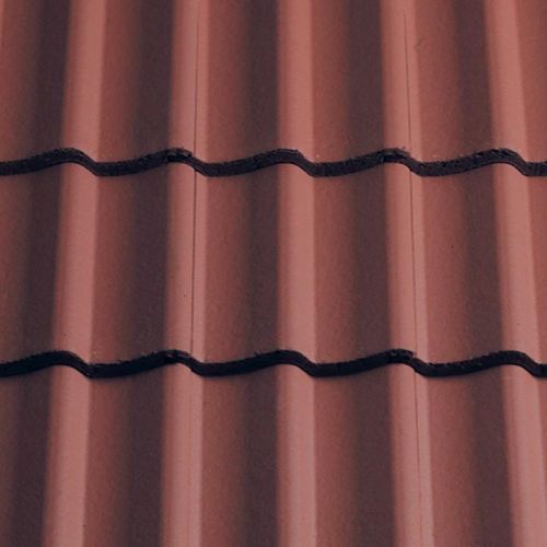 Sandtoft Double Pantile Concrete Roof Tile - Smooth Terracotta