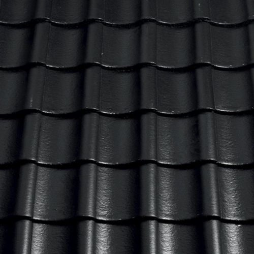 Sandtoft Shire Pantile Concrete Roof Tile - Smooth Charcoal