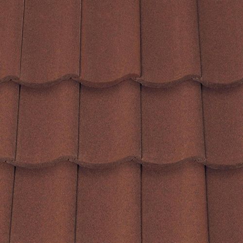 Sandtoft Shire Pantile Concrete Roof Tile - Sandfaced Mottled Red