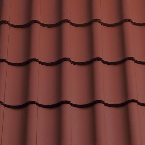 Sandtoft Shire Pantile Concrete Roof Tile - Smooth Terracotta