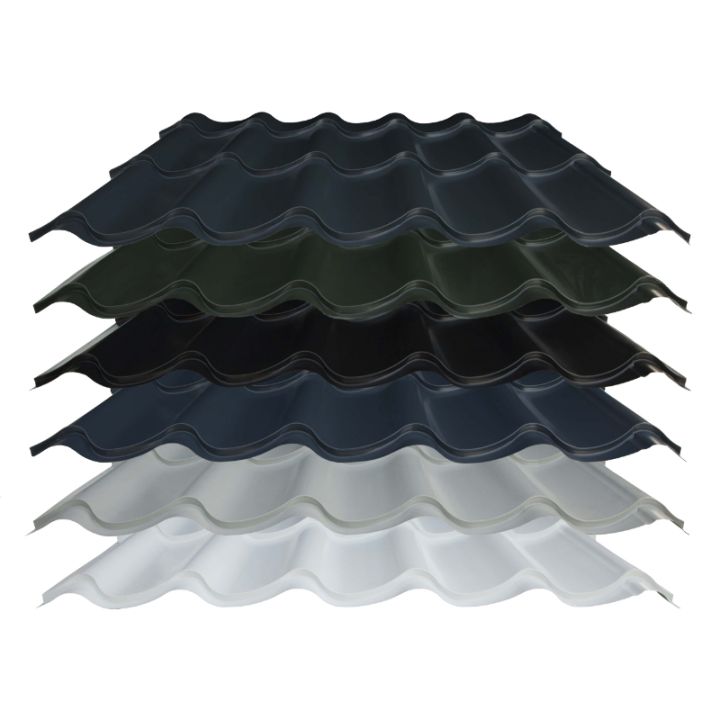 Steel Pantile Effect Roofing Sheet (33/1000) - Polyester Paint Coated - 0.5mm / 0.7mm Steel Pantile Effect Roofing Sheet (33/1000) - Polyester Paint Coated - 0.5mm / 0.7mm