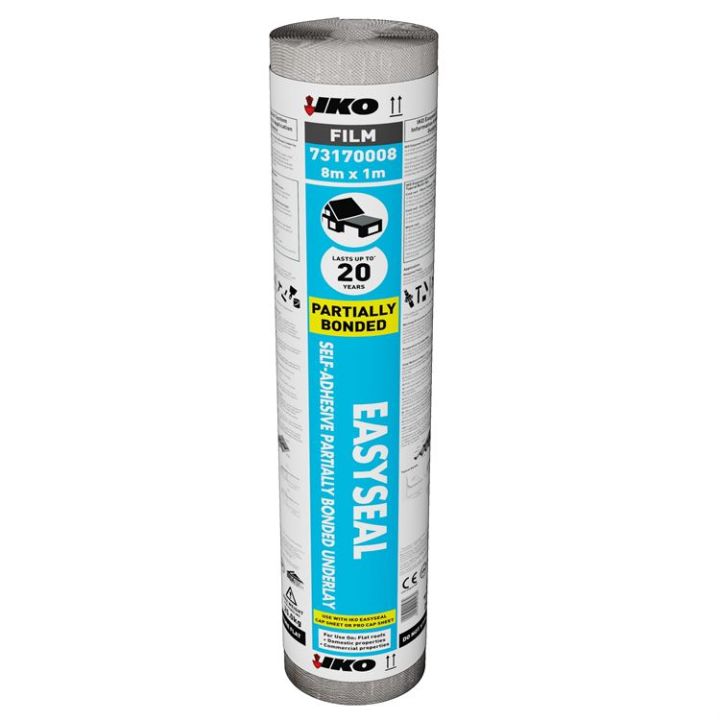 IKO Easyseal Self-Adhesive Partially Bonded Underlay - 1m x 8m (Pallet of 42) IKO Easyseal Self-Adhesive Partially Bonded Underlay - 1m x 8m (Pallet of 42)