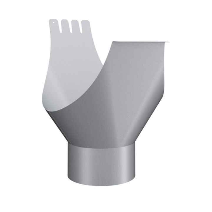 Lindab Guttering - Gutter Outlet with Clip OK - Magestic Galvanised Lindab Guttering - Gutter Outlet with Clip OK - Magestic Galvanised