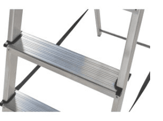 Werner Aluminium Stepladder with High Handrail Werner Aluminium Stepladder with High Handrail