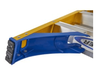 Werner Fibreglass Platform Stepladder with Lock-In Accessory System Werner Fibreglass Platform Stepladder with Lock-In Accessory System