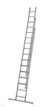 Werner Aluminium Triple Extension Ladder with Stabiliser Bar Werner Aluminium Triple Extension Ladder with Stabiliser Bar