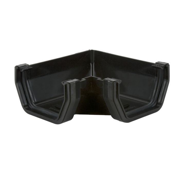 Brett Martin uPVC Squarestyle Guttering  90° Angle - 114mm - Black