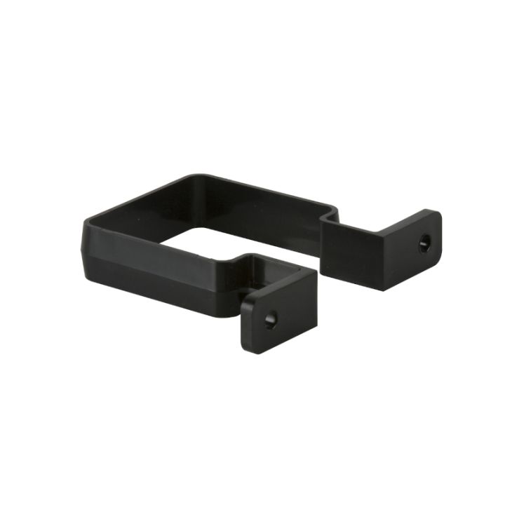 Brett Martin uPVC Squarestyle Guttering Downpipe Bracket - 65mm - Black Brett Martin uPVC Squarestyle Guttering Downpipe Bracket - 65mm - Black