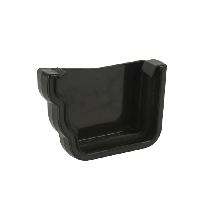Brett Martin uPVC Prostyle Ogee Guttering External Stopend - Left/Right Hand - 106mm (Black) Brett Martin uPVC Prostyle Ogee Guttering External Stopend - Left/Right Hand - 106mm (Black)