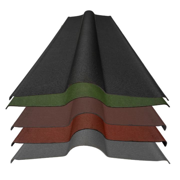 Onduline Bitumen Ridge - 1000mm x 420mm x 2.2mm Onduline Bitumen Ridge - 1000mm x 420mm x 2.2mm