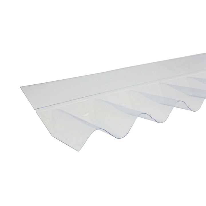 MegaSheet Corrugated PVC Wall Flashing - 950mm x 150mm x 0.8mm (Clear) MegaSheet Corrugated PVC Wall Flashing - 950mm x 150mm x 0.8mm (Clear)