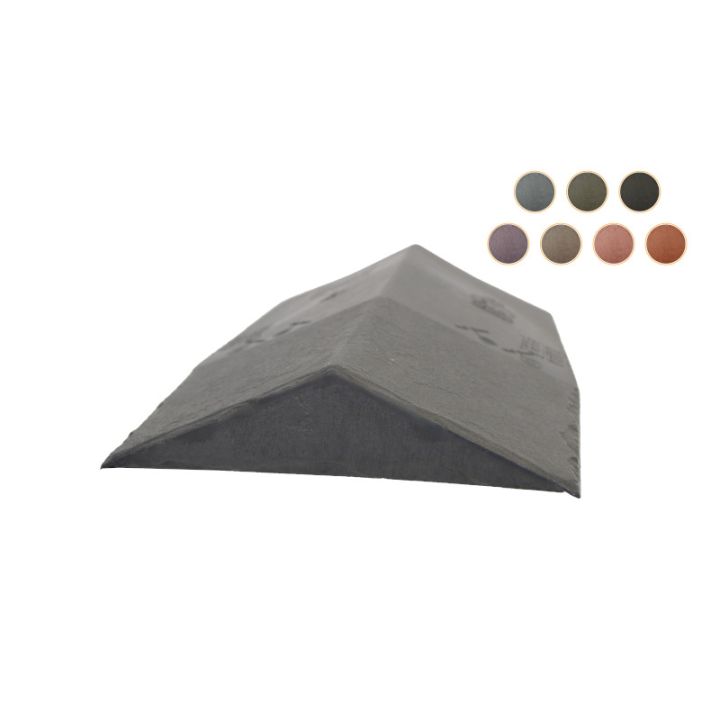 Britmet Liteslate - Synthetic Slate Ridge End Cap Britmet Liteslate - Synthetic Slate Ridge End Cap