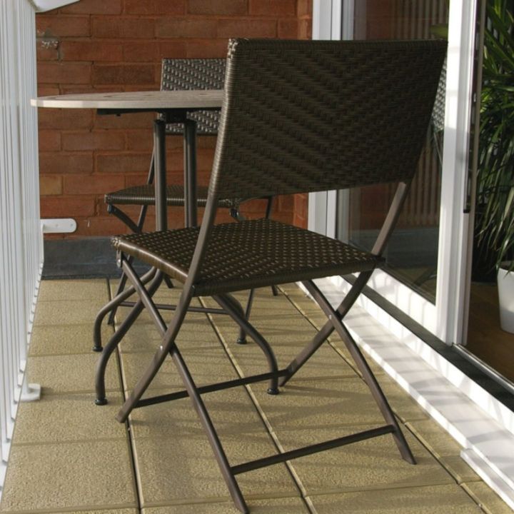 Castle Composites - Castile Striated Promenade Tiles - 297mm x 297mm x 12mm Castle Composites - Castile Striated Promenade Tiles - 297mm x 297mm x 12mm