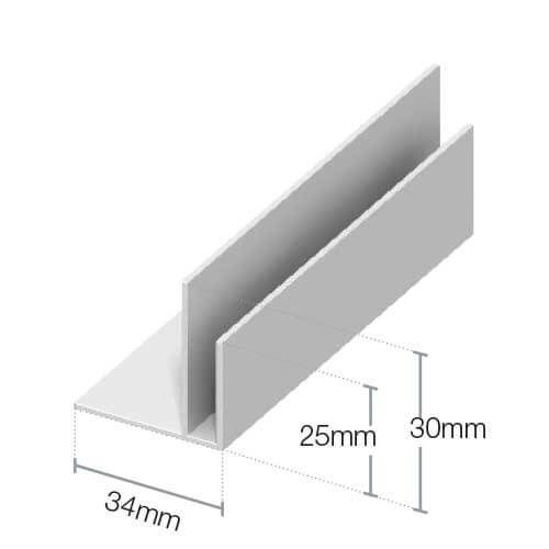 Cladding edge trim size Cladding edge trim size