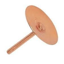 Copper Disc Rivets for Fibre Cement Slates - 20mm x 1.5mm Copper Disc Rivets for Fibre Cement Slates - 20mm x 1.5mm