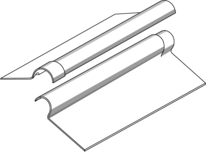 Eternit UrbanPro 2 Piece Plain Wing Ridge - 1130mm Eternit UrbanPro 2 Piece Plain Wing Ridge - 1130mm
