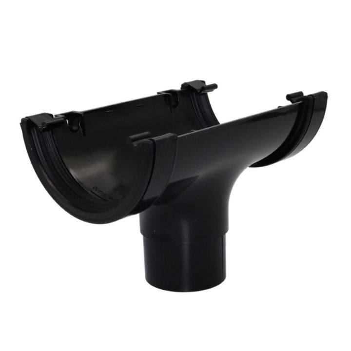 Aquaflow UPVC Half Round Guttering Running Outlet - 112mm x 51mm Aquaflow UPVC Half Round Guttering Running Outlet - 112mm x 51mm