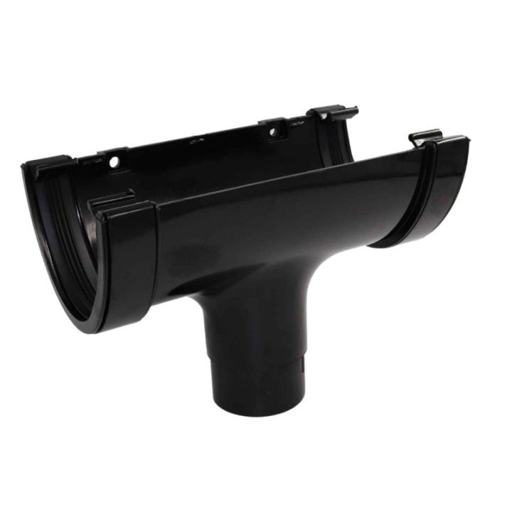 Aquaflow UPVC Universal XL Half Round Guttering Running Outlet - 114mm x 71.5mm Aquaflow UPVC Universal XL Half Round Guttering Running Outlet - 114mm x 71.5mm