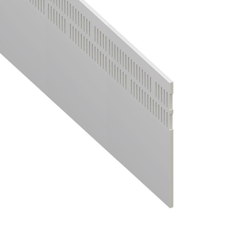 UPVC Double Vented Soffit Board - Flat 25mm Airspace - Smooth White (5000mm x 9mm)