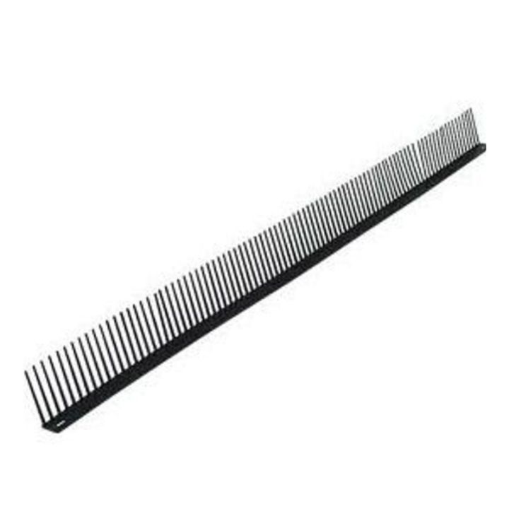 UPVC Eaves Comb Filler - Black (1000mm x 56mm x 52mm) UPVC Eaves Comb Filler - Black (1000mm x 56mm x 52mm)