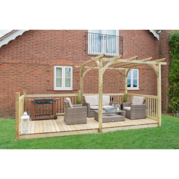 Forest Garden - Ultima Pergola and Patio Decking Kit