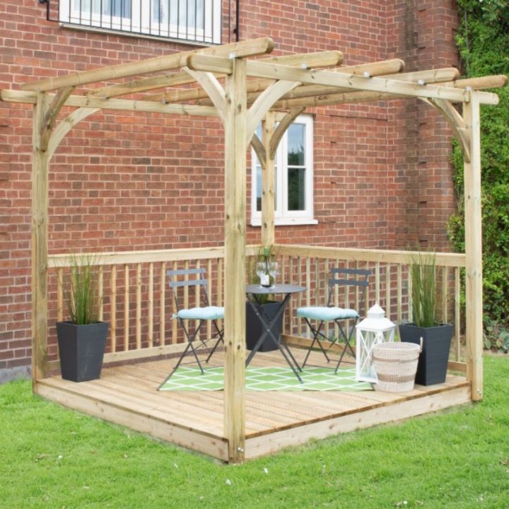 Forest Garden - Ultima Pergola and Patio Decking Kit