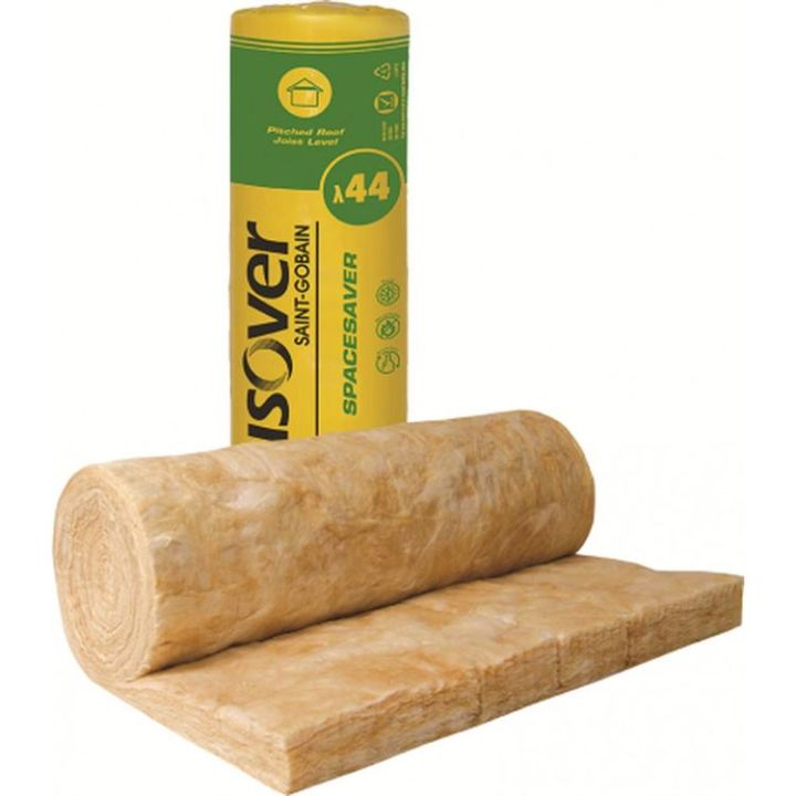 Isover Spacesaver - Glass Mineral Wool Loft Insulation Roll Isover Spacesaver - Glass Mineral Wool Loft Insulation Roll