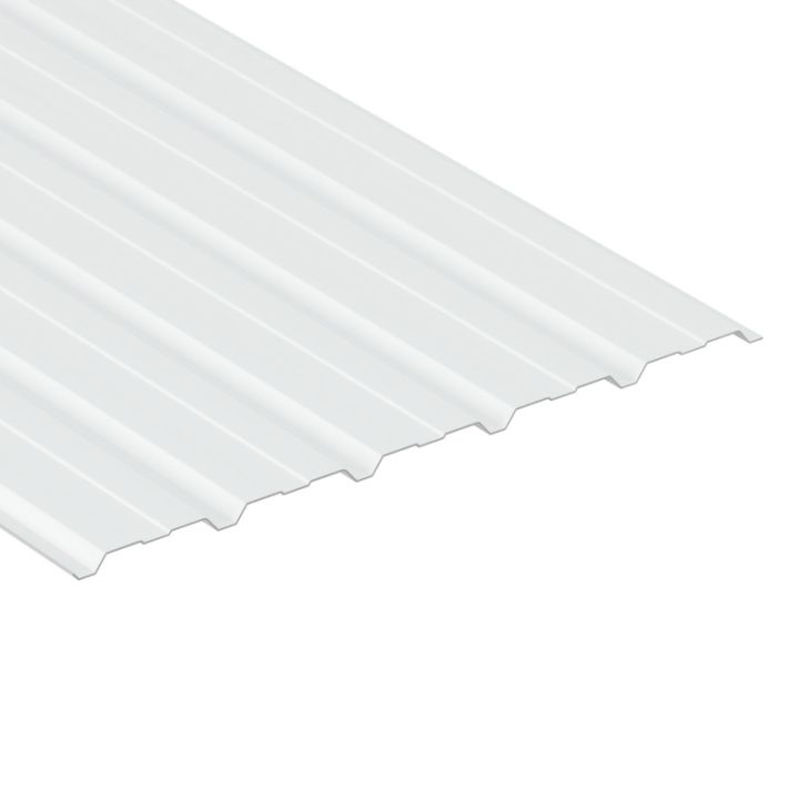 Steel Box Profile Internal Liner Panel (20/1000) - Bright White Polyester Paint Coated - 0.4mm / 0.7mm