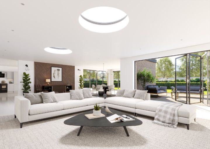Brett Martin Circular Glass Fixed Clear Double Glazed Flat Rooflight