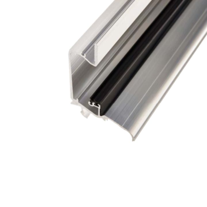 Poly X Aluminium Glazing Bar Wallplate - White (16-35mm) Poly X Aluminium Glazing Bar Wallplate - White (16-35mm)