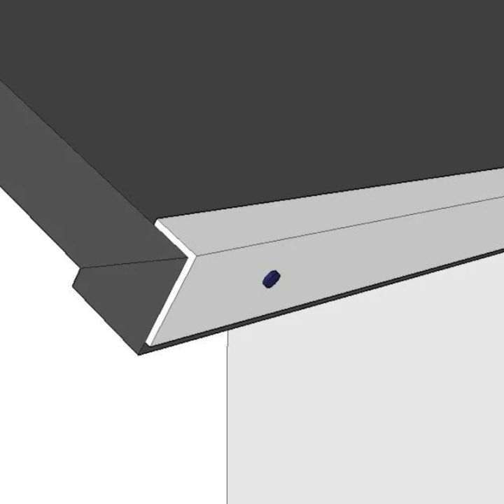 Shed Cover - Metal Edge Trim (25mm x 50mm x 2000mm) Shed Cover - Metal Edge Trim (25mm x 50mm x 2000mm)