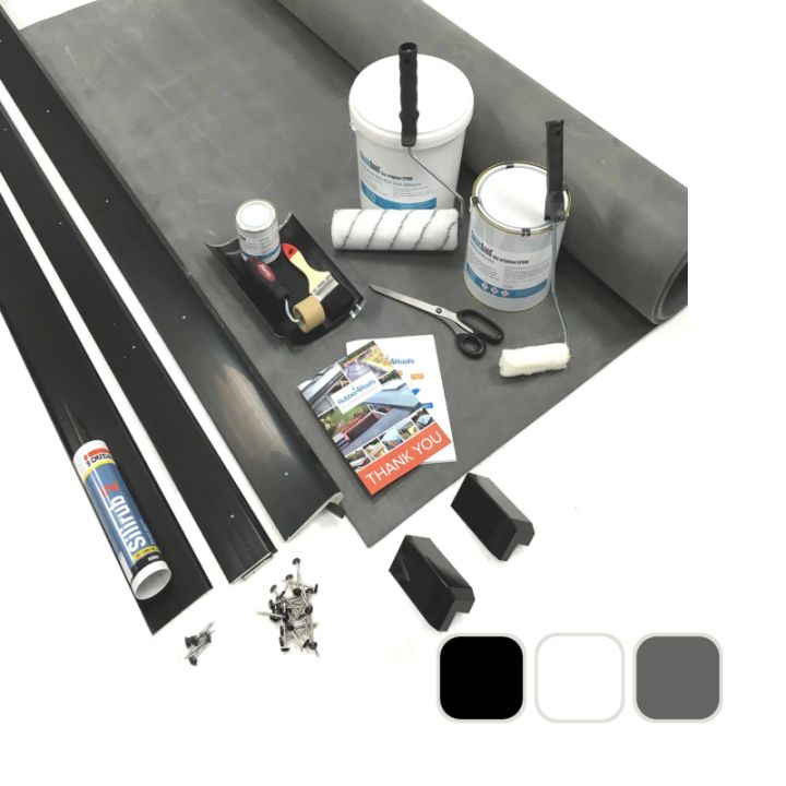 Classic Bond - EPDM Rubber Porch Roof Kit with Trims Classic Bond - EPDM Rubber Porch Roof Kit with Trims