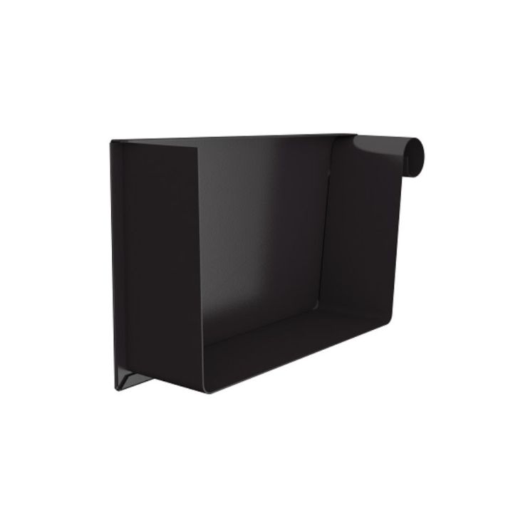 Lindab Steel Guttering - 140mm Right Hand Rectangular Stop End Lindab Steel Guttering - 140mm Right Hand Rectangular Stop End