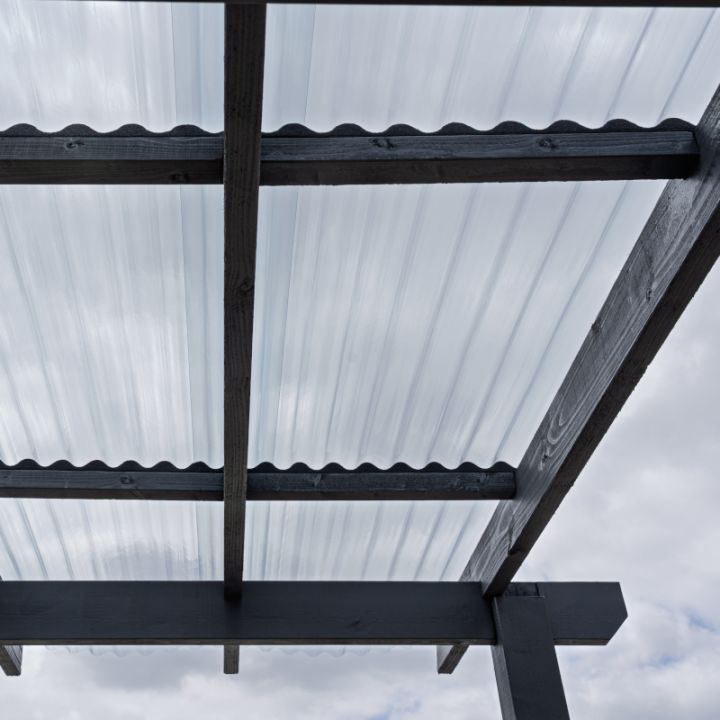 Solstice 3in Corrugated PVC Roofing Sheet (Clear)