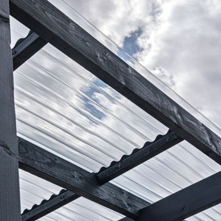 Solstice 3in Corrugated PVC Roofing Sheet (Clear)