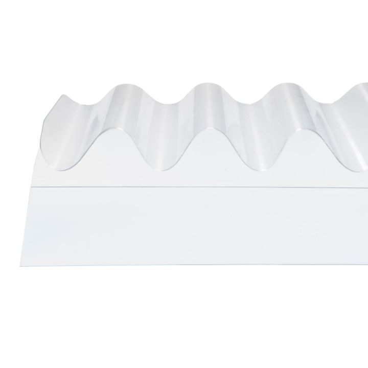 Solstice 3in Corrugated PVC Wall Flashing - 762mm x 150mm x 0.65mm (Clear) Solstice 3in Corrugated PVC Wall Flashing - 762mm x 150mm x 0.65mm (Clear)