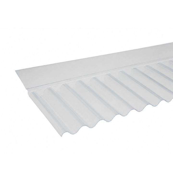Solstice Mini Corrugated PVC Wall Flashing - Clear - 662mm x 0.8mm Solstice Mini Corrugated PVC Wall Flashing - Clear - 662mm x 0.8mm