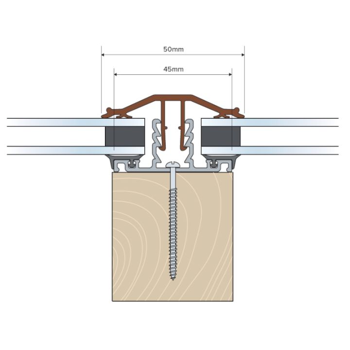Solstice 10-25mm Snap Down Glazing Bar Solstice 10-25mm Snap Down Glazing Bar