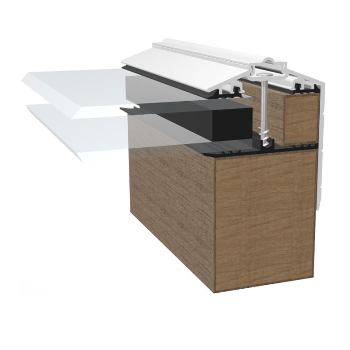 Storm Capex 50 Gable End Finishing Profile Glazing Bar Storm Capex 50 Gable End Finishing Profile Glazing Bar