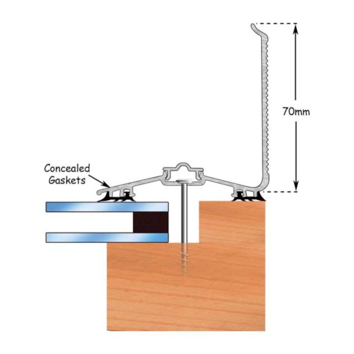 Storm Capex 70 Wall Flashing Profile Glazing Bar Storm Capex 70 Wall Flashing Profile Glazing Bar