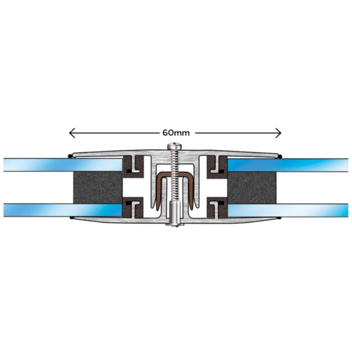 Storm Capex 25-32mm Self Supporting Horizontal Glazing Bar - 3m Storm Capex 25-32mm Self Supporting Horizontal Glazing Bar - 3m