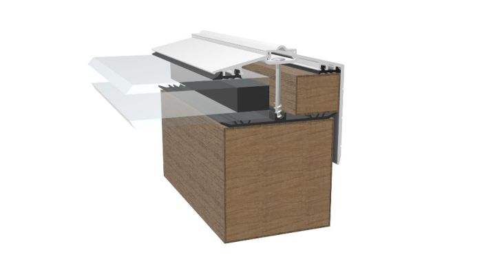 Storm Capex 70 Gable End Finishing Profile Glazing Bar Storm Capex 70 Gable End Finishing Profile Glazing Bar