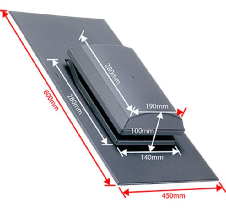 Tapco Synthetic Slate - Cowl Vent Tapco Synthetic Slate - Cowl Vent