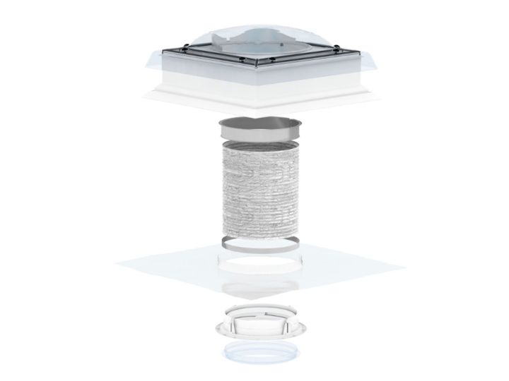 VELUX TCF/TCR 0K14 Flat Roof Sun Tunnel - 14"/35cm VELUX TCF/TCR 0K14 Flat Roof Sun Tunnel - 14"/35cm