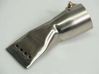 Leister TRIAC - 40mm Push-Fit Wide Slot Perforated Angled Nozzle