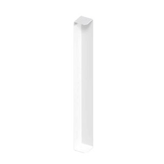 Fascia Board - 90? External Corner Trim - 450mm - White Ash