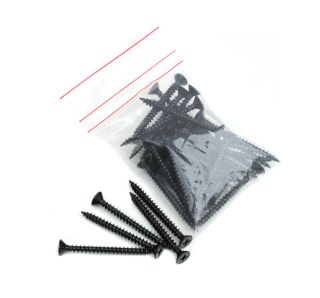 Lightweight Tiles - Plastic Coated Fixing Screws - Black (Pack of 40)