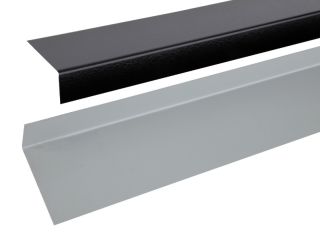TRC Techno Plastisol-Coated Metal Wall Trim - Black - 2500mm x 70mm x 30mm